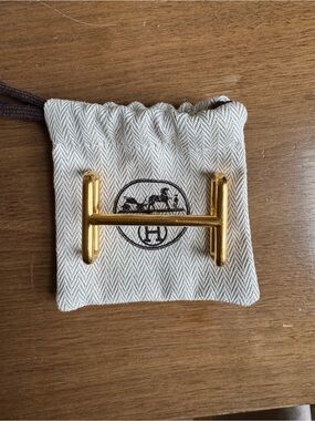 Hermes Gold-tone 'H' Belt Buckle